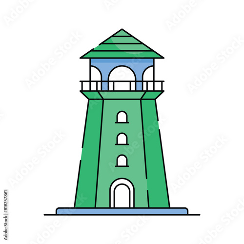 Lighthouse icon, perfect for coastal, navigation and maritime themed designs
