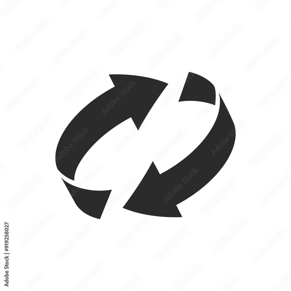 Two arrow recycle icon. Illustration of a arrow. Two arrow recycle icon. Illustration of a arrow.