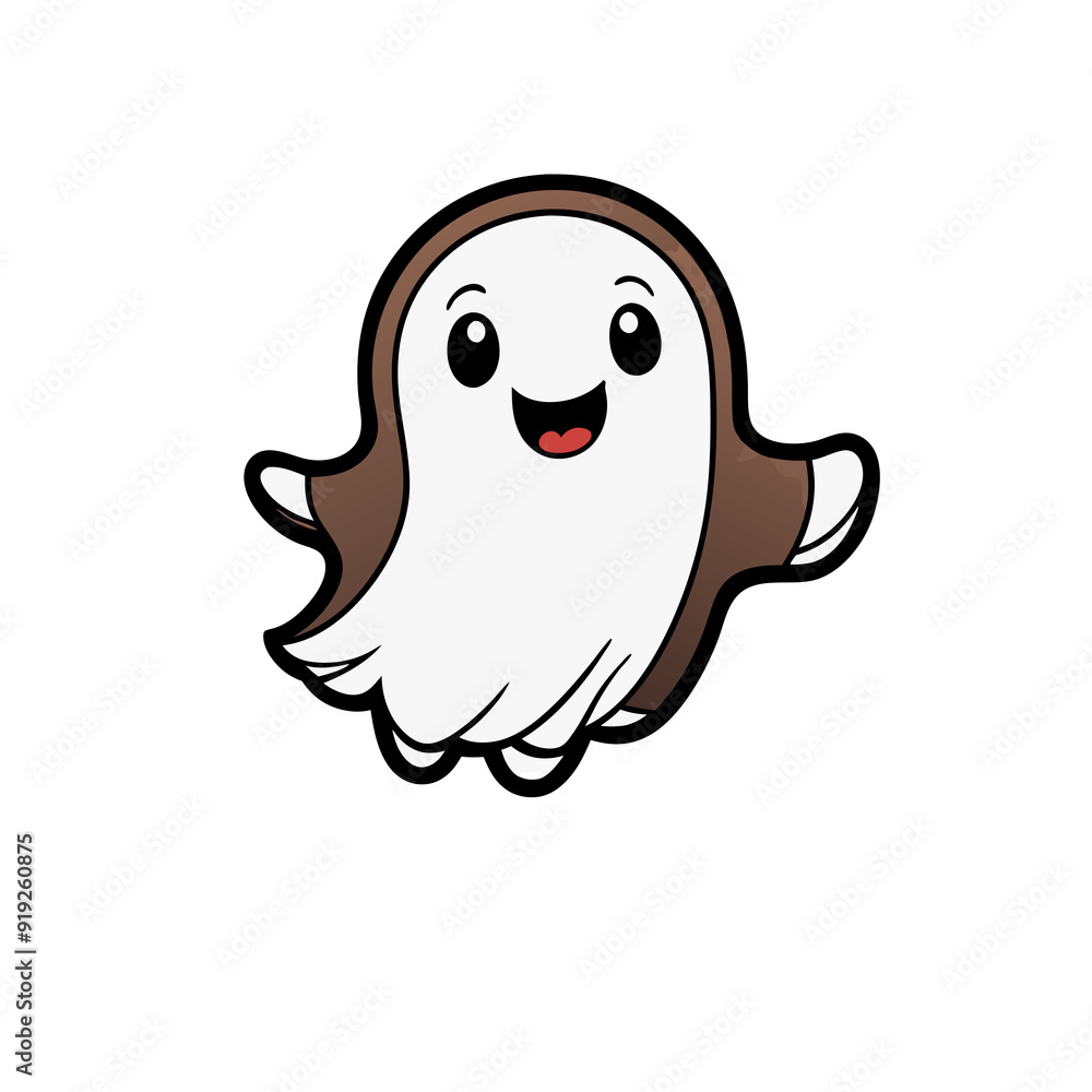 brown ghost kawaii halloween graphic brown ghost kawaii halloween graphic