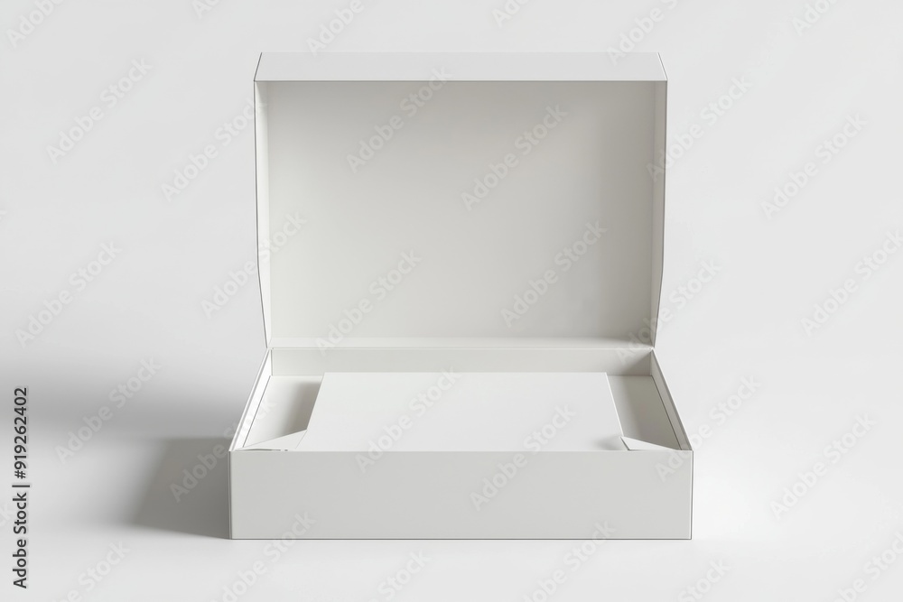 Paper Box Mockup A4 on isolated background created with Generative AI Paper Box Mockup A4 on isolated background created with Generative AI