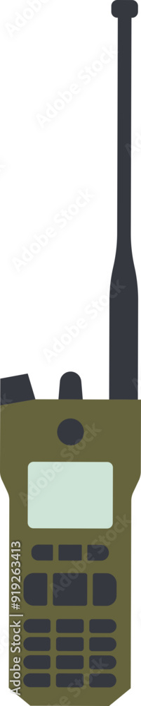Radio communication icon. Veteran day symbol. Flat style. Radio communication icon. Veteran day symbol. Flat style.
