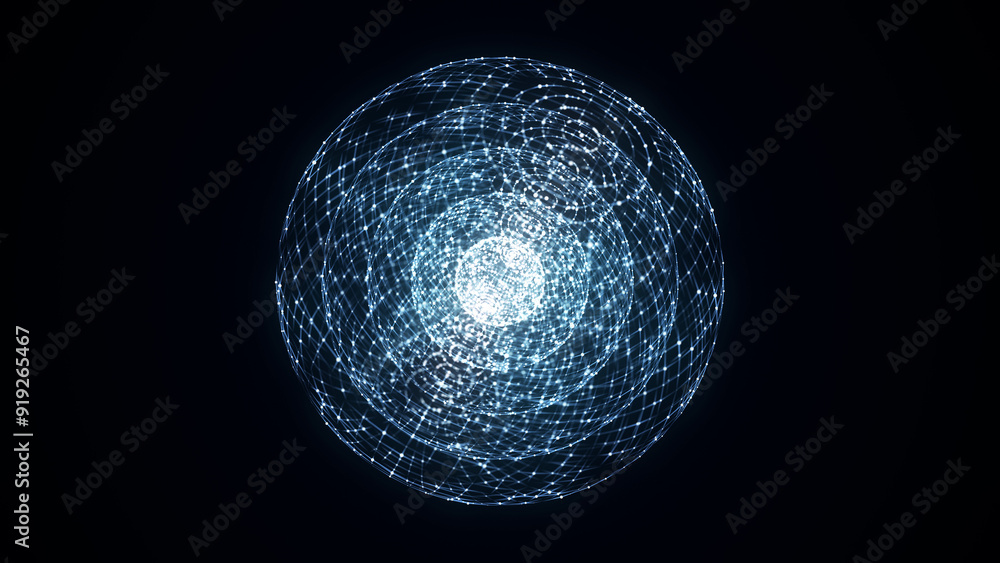 Sci-fi sphere with particles and lines. Concept network connection. Frame sphere. Abstract technology background. 3d rendering. Sci-fi sphere with particles and lines. Concept network connection. Frame sphere. Abstract technology background. 3d rendering.
