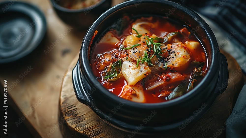 Korean Kimchi Stew Photography: Compact Camera, 50mm Lens Korean Kimchi Stew Photography: Compact Camera, 50mm Lens