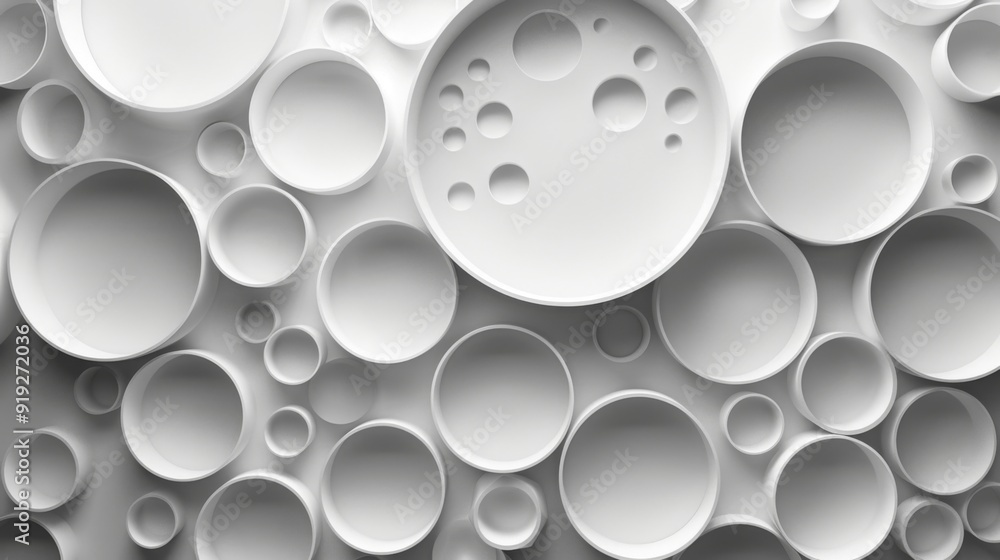 Abstract White Circles Background Abstract White Circles Background