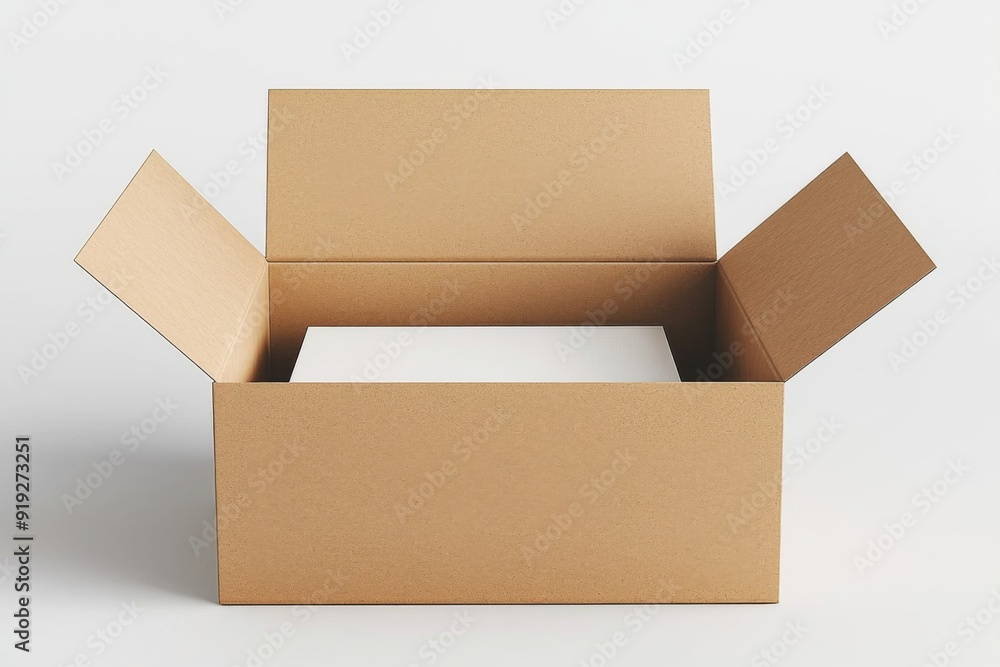 Paper Box Mockup A4 on isolated background created with Generative AI Paper Box Mockup A4 on isolated background created with Generative AI