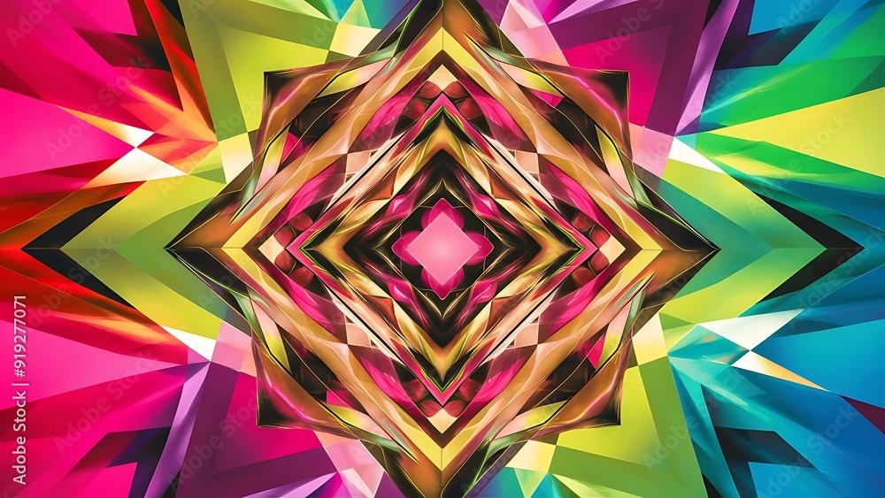 Abstract geometric background with vibrant colors Abstract geometric background with vibrant colors