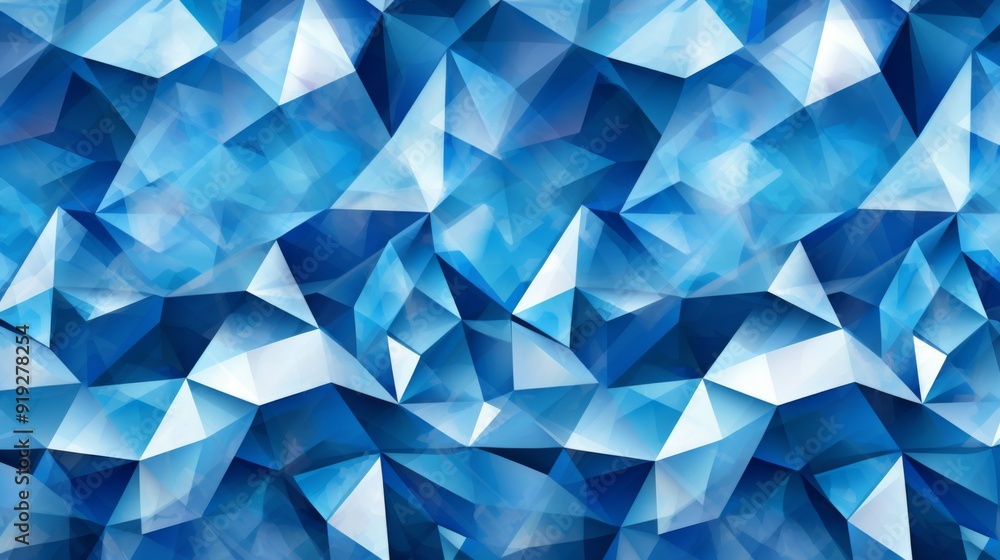 Abstract Blue and White Polygonal Background Abstract Blue and White Polygonal Background
