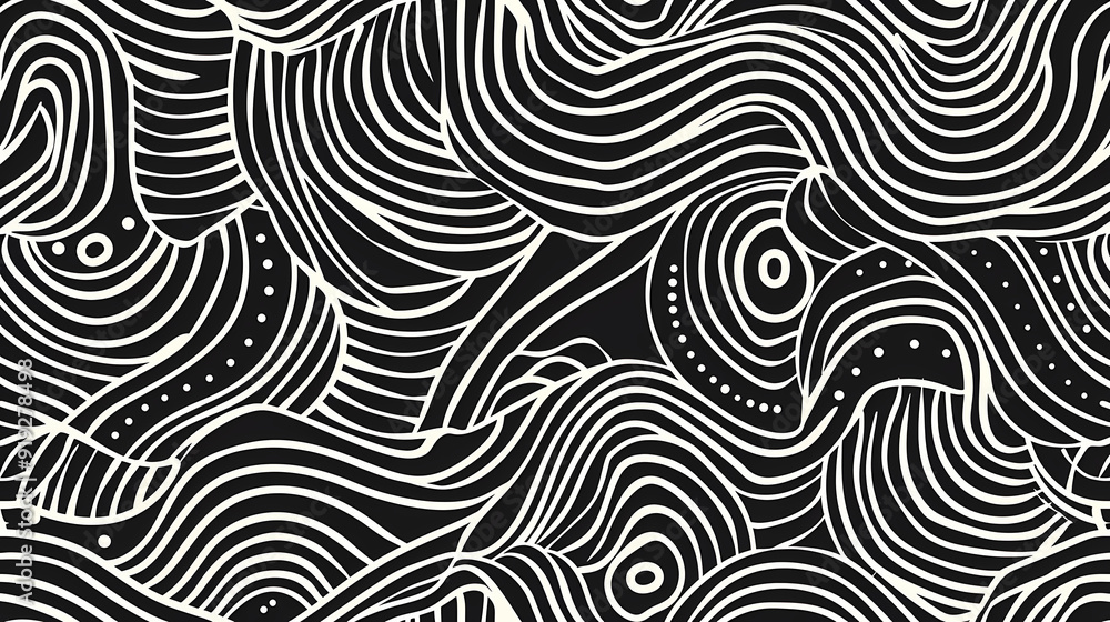 dotted line geometric seamless pattern vector image dotted line geometric seamless pattern vector image