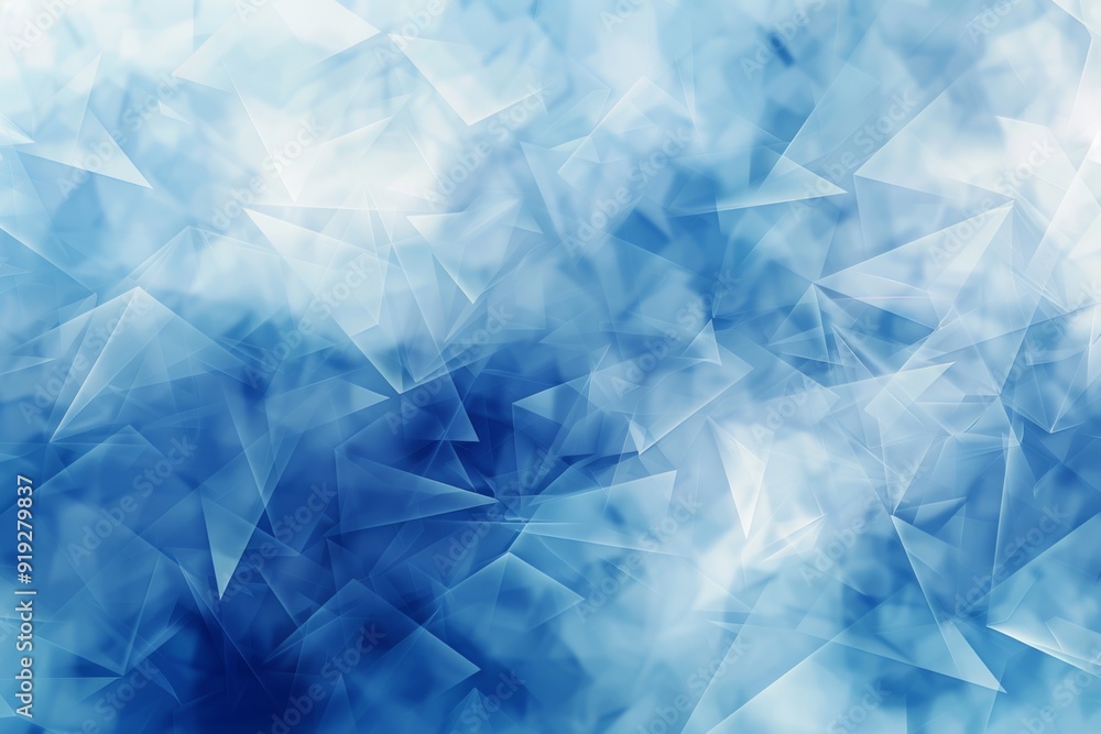 Obraz premium Abstract Blue Geometric Pattern