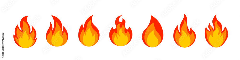 Set of fire icons.
Flaming flame effect in cartoon style.
Collection of fire elements.
Vector illustration Set of fire icons.
Flaming flame effect in cartoon style.
Collection of fire elements.
Vector illustration
