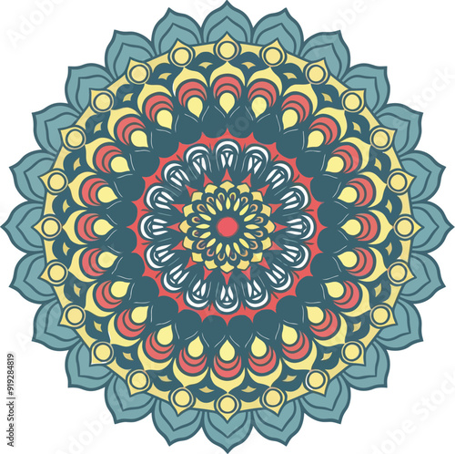 A colorful mandala background 