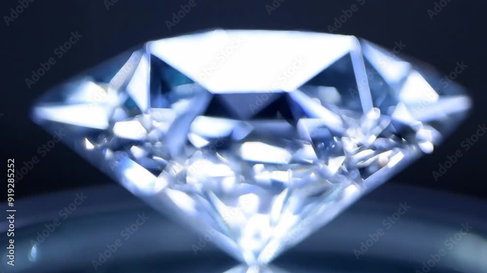 Close-up view of a diamond glittering in the light. Close-up view of a diamond glittering in the light.