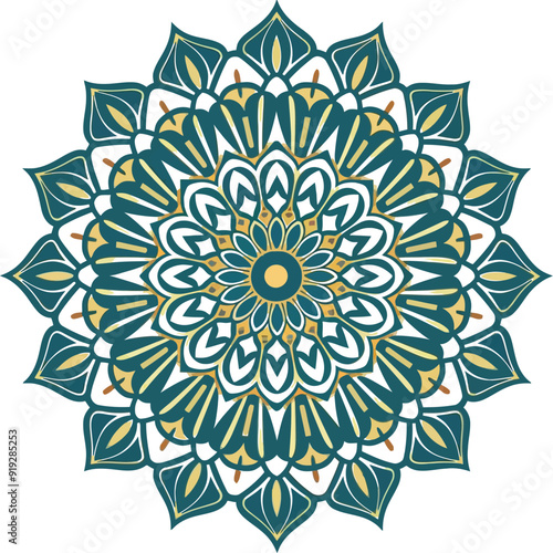 A colorful mandala design 