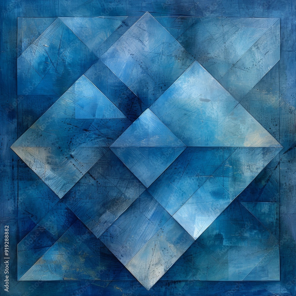 Abstract Blue Geometric Pattern Abstract Blue Geometric Pattern