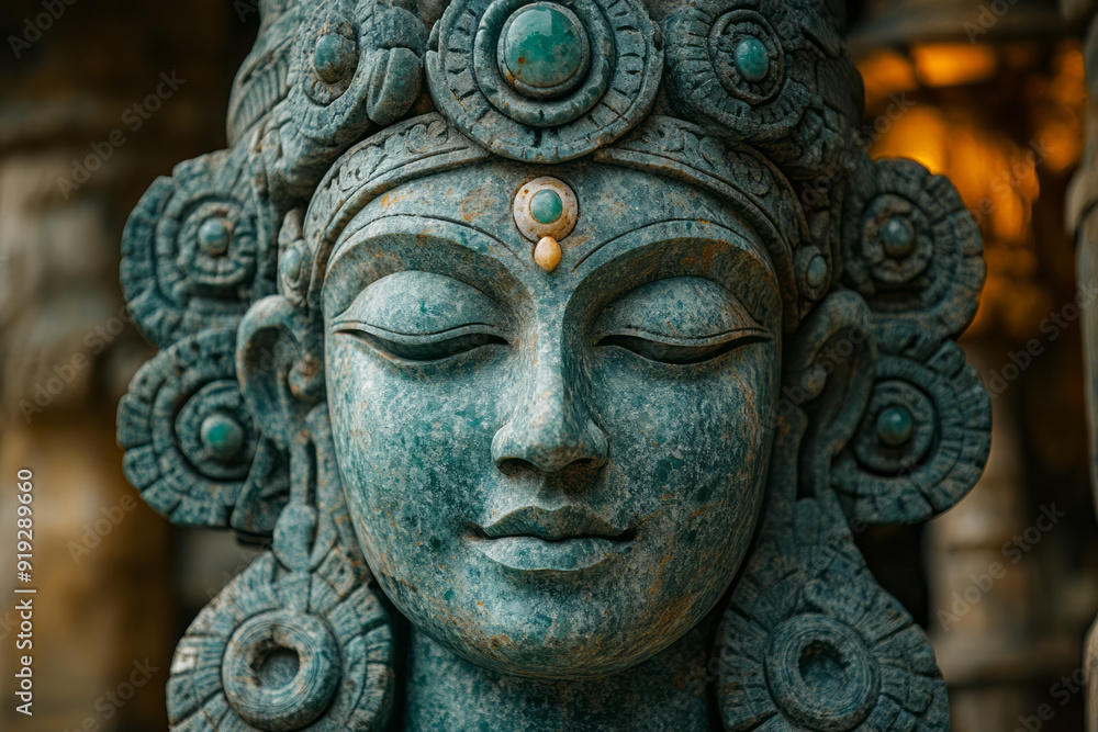 A towering sentinel statue carved from a single, vivid emerald, guarding the entrance to a hidden treasure, A towering sentinel statue carved from a single, vivid emerald, guarding the entrance to a hidden treasure,