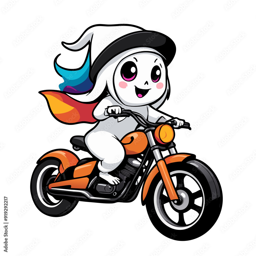 halloween graphic ghost riding a motorcycle halloween graphic ghost riding a motorcycle