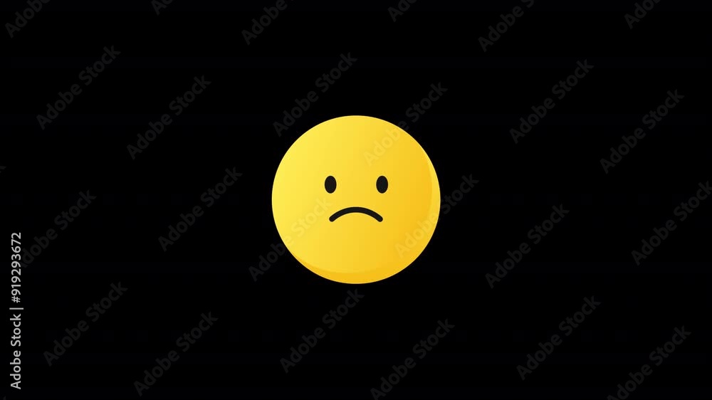 Sad Face Emogi Animation Sad Face Emogi Animation