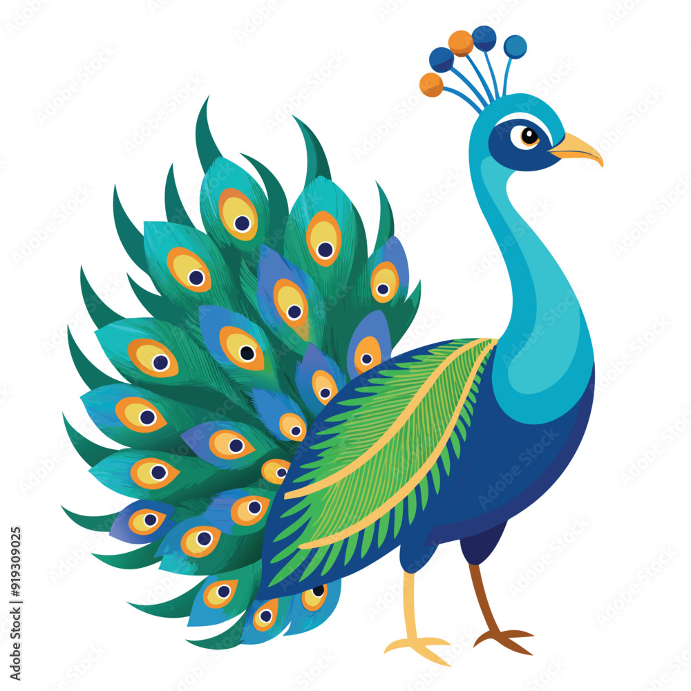 Obraz premium peacock with feathers