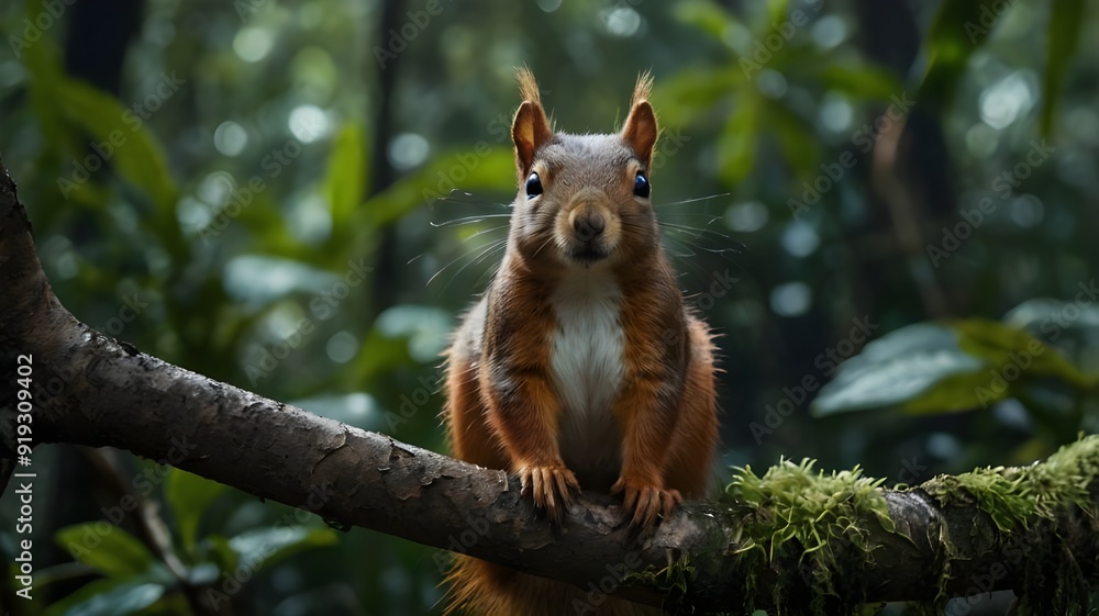 Obraz premium squirrel in the forest