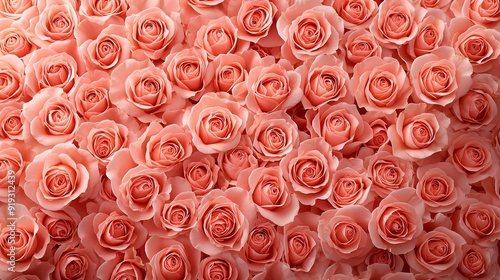 Pink Rose Bouquet Background.