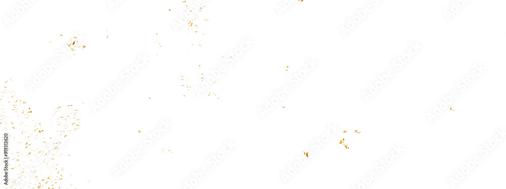 Golden glitter confetti falling down on transparent background. Vector illustration. Golden glitter confetti falling down on transparent background. Vector illustration.