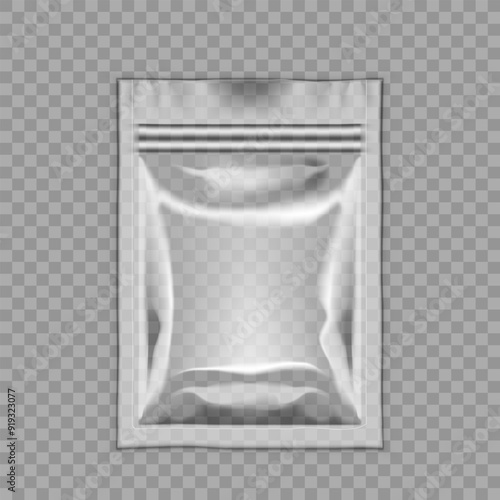 Blank Filled Foil Pouch Bag Packaging With Zipper