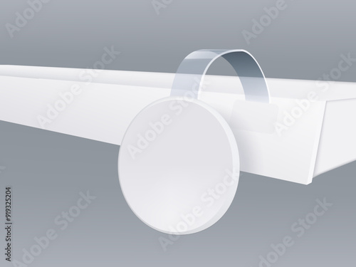 Sale Point Tag. White Round Shelf Wobbler Label