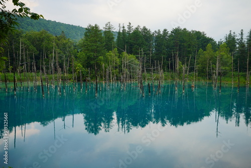 北海道青い池