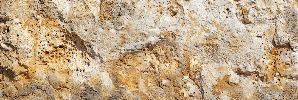 Close-up of a textured rock face with a natural pattern. Close-up of a textured rock face with a natural pattern.