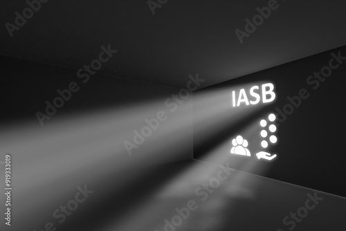 IASB rays volume light concept 3d illustration photo