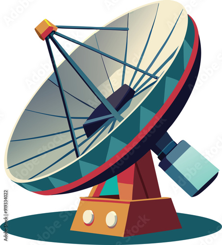 satellite dish on a white background