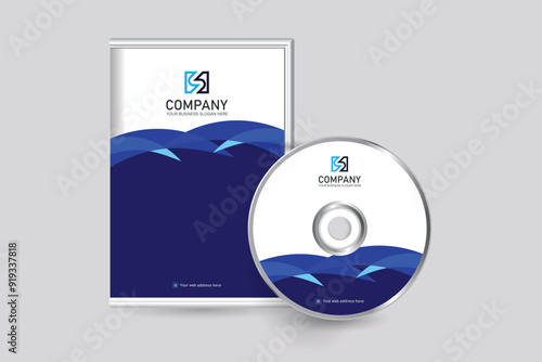 Corporate DVD Cover design with creative shape