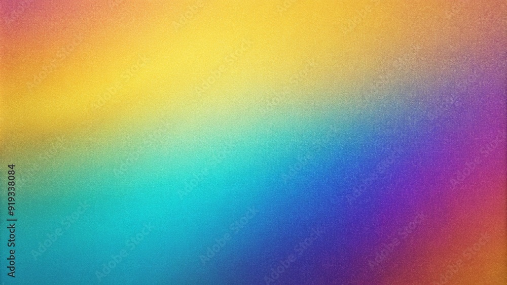 A vibrant abstract painting featuring a rainbow gradient background with a textured blend of yellow, purple, blue, and orange,generative ai A vibrant abstract painting featuring a rainbow gradient background with a textured blend of yellow, purple, blue, and orange,generative ai