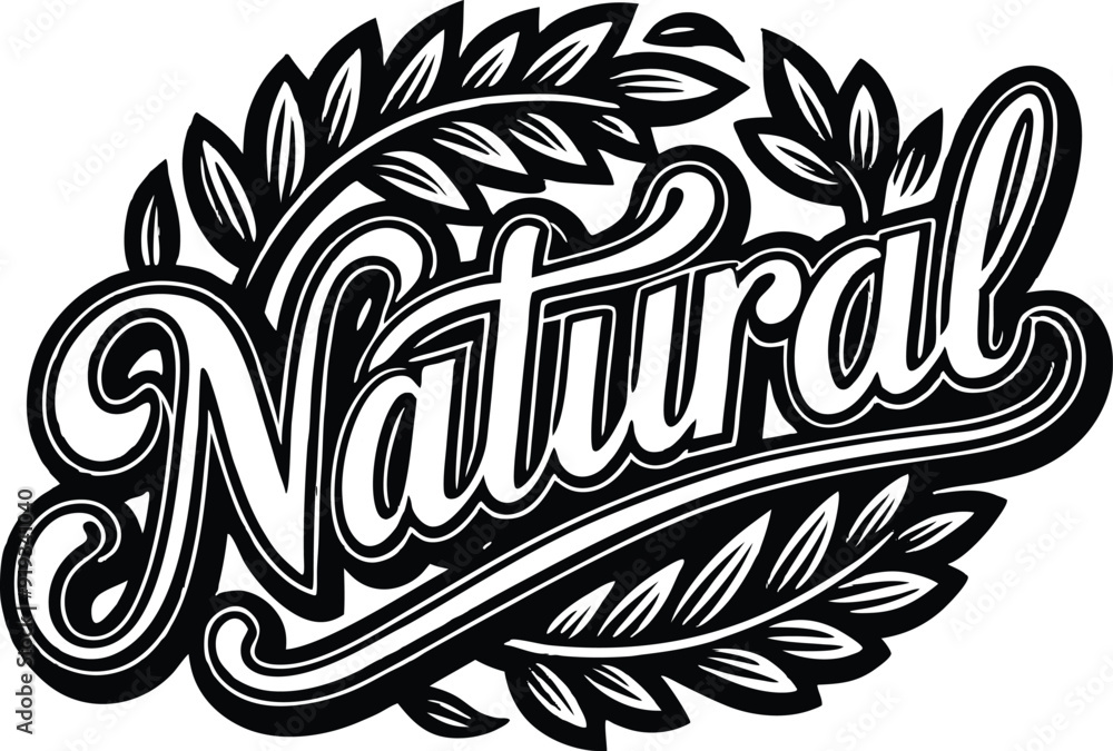 Fototapeta premium vector illustration of a floral design natural 