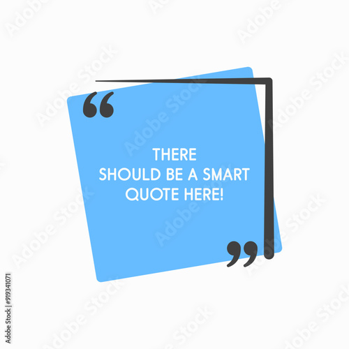 Quote frame blank, text quote boxes, message