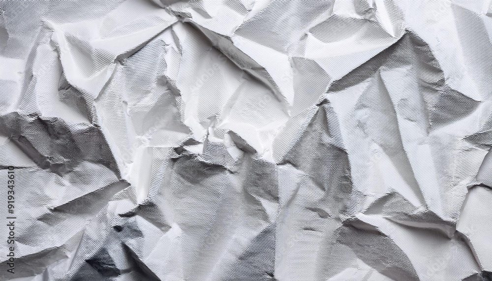 Obraz premium The texture of white paper is crumpled. Background for various purposes. 