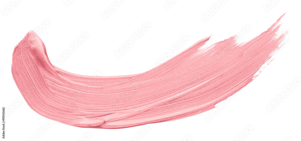 Shiny pink brush stroke isolated on transparent background Shiny pink brush stroke isolated on transparent background