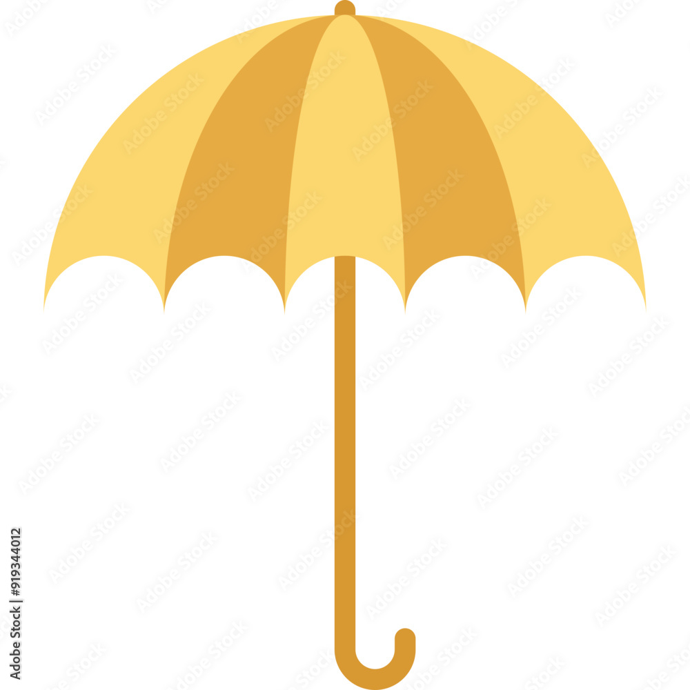 Parasol vector icon in flat style Parasol vector icon in flat style