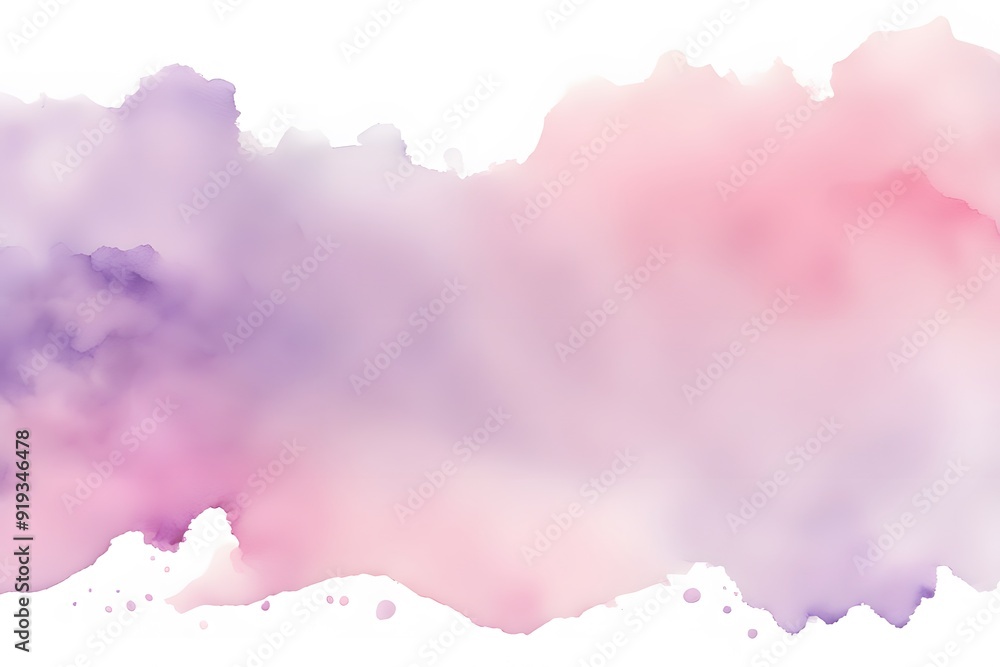A gradient from light lavender to soft pink watercolor on white background, Ai Generated A gradient from light lavender to soft pink watercolor on white background, Ai Generated