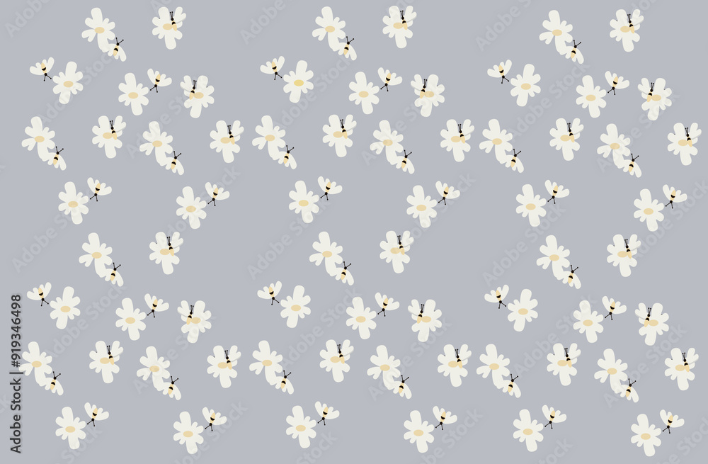 beautiful illustrations of drawings of bees and flowers on a bright background beautiful illustrations of drawings of bees and flowers on a bright background