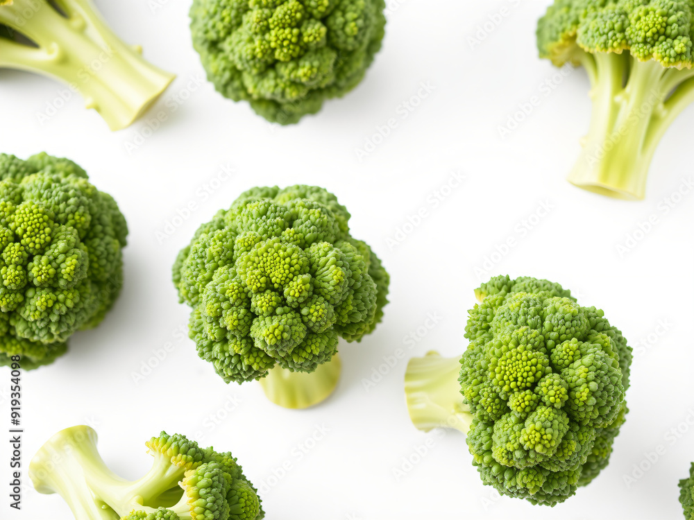 Broccoli on White Background Broccoli on White Background