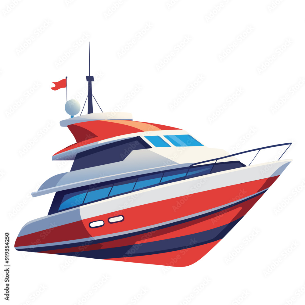 yacht isolated on white background yacht isolated on white background