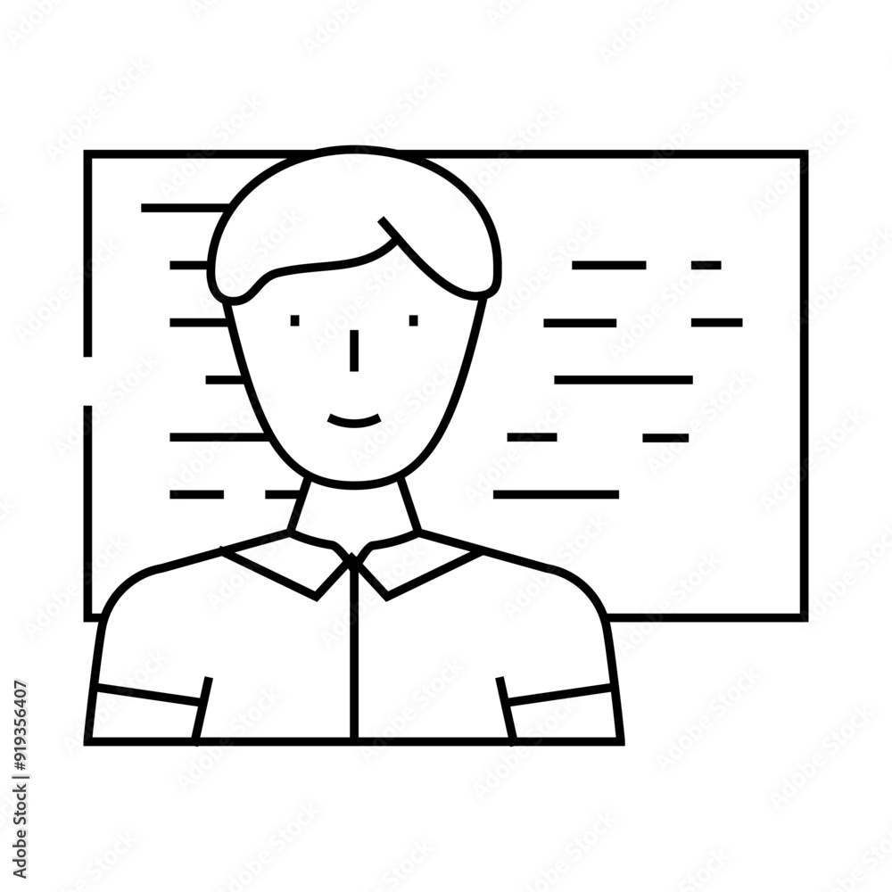software engineer worker line icon vector. software engineer worker sign. isolated contour symbol black illustration software engineer worker line icon vector. software engineer worker sign. isolated contour symbol black illustration