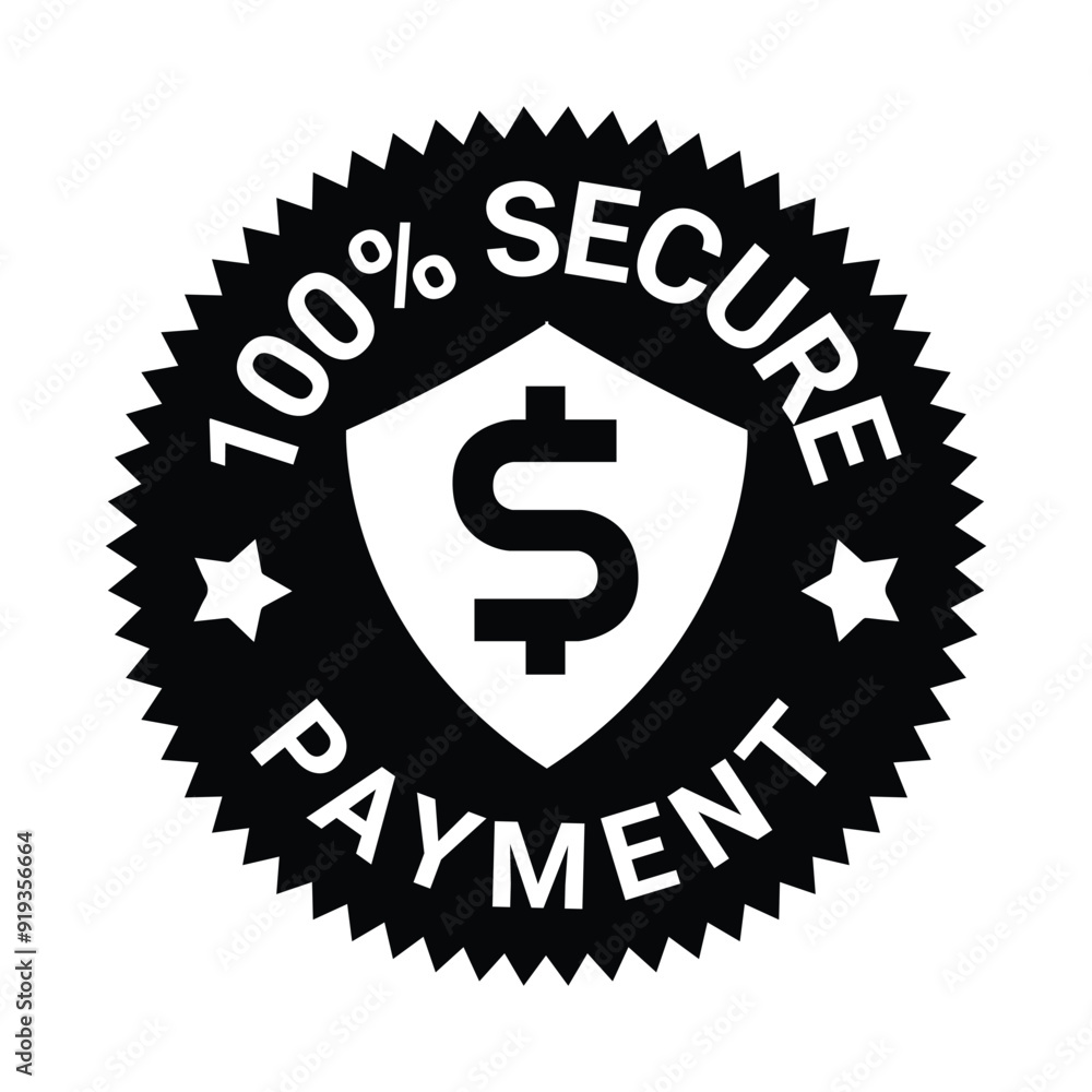 100% Secure Payment | icon | vector 100% Secure Payment | icon | vector