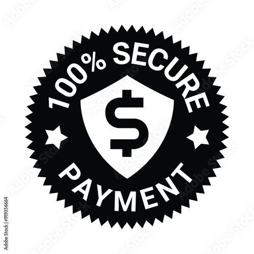 100% Secure Payment | icon | vector