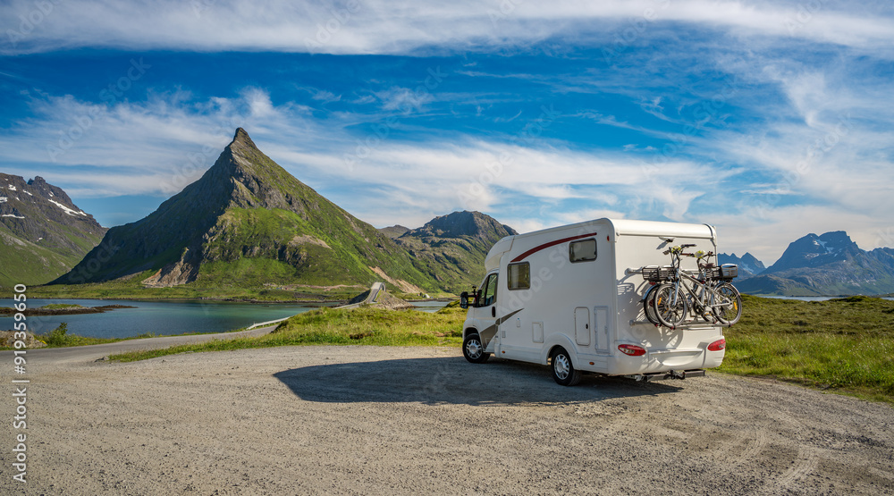 Family vacation travel RV, holiday trip in motorhome, Caravan car Vacation. Family vacation travel RV, holiday trip in motorhome, Caravan car Vacation.