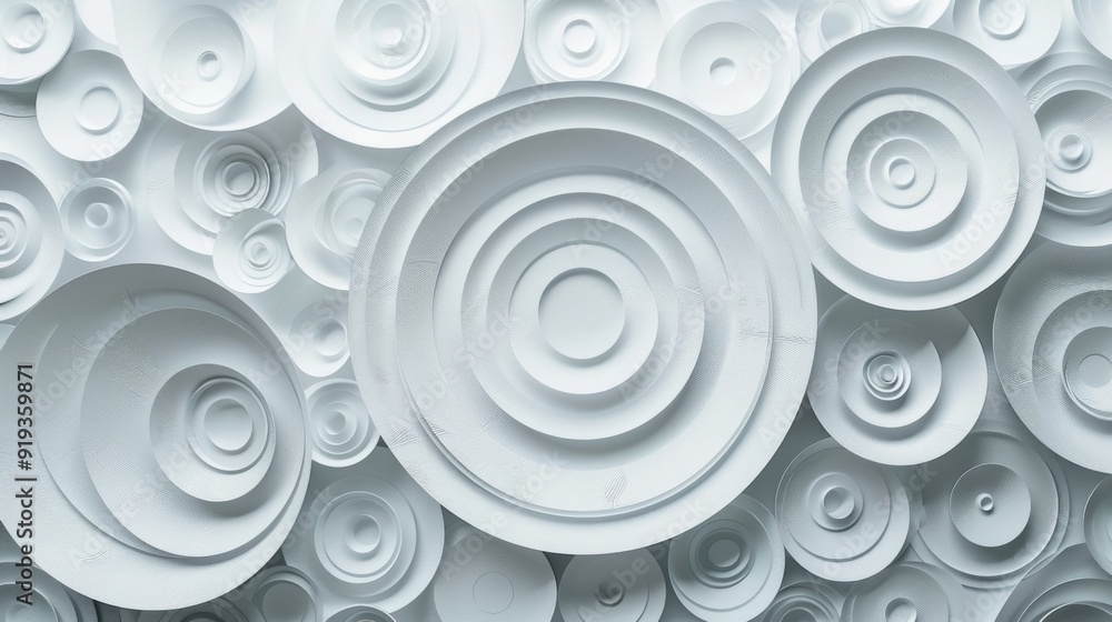 Abstract White Circle Pattern Abstract White Circle Pattern