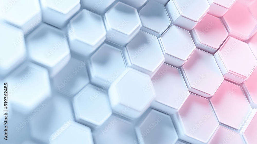 Delicate hexagon patterns blend softly, creating an abstract, dreamy background with a gentle blur effect Delicate hexagon patterns blend softly, creating an abstract, dreamy background with a gentle blur effect