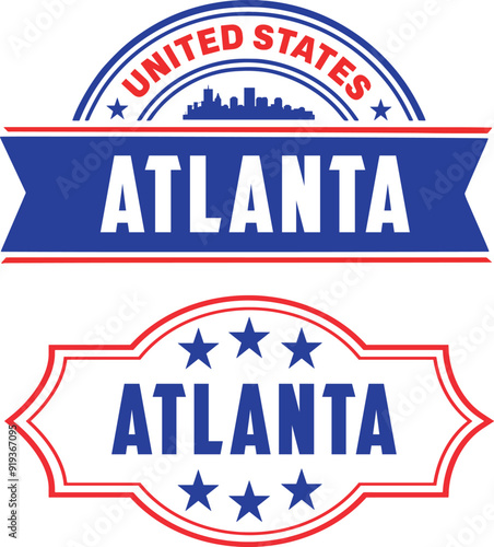 Atlanta Georgia Vector Set