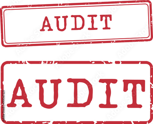 Audit Stamp Vector Set